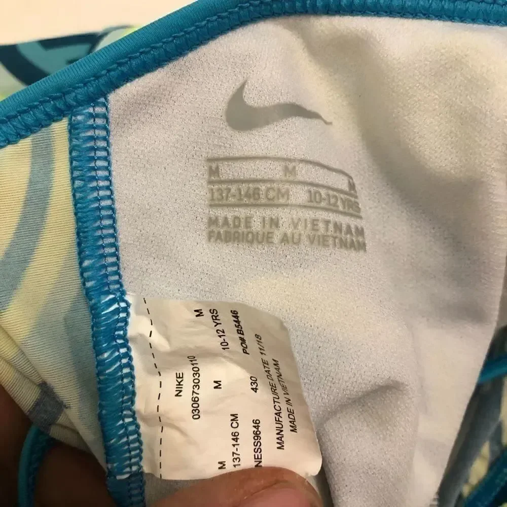 Nike swimsuit girls one piece bathing suit M 10-12